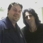 The legendary Alice Cooper backstage with Burke Allen in DC 2007