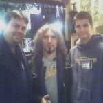 KISS and Alice Cooper drummer Eric Singer, son Michael and Burke Allen - 2006