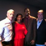 Anderson Cooper with Landau Eugene Murphy Jr., wife Jennifer and Burke Allen