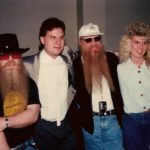 Dusty Hill and Billy Gibbons of ZZ Top and Burke Allen